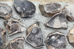 South Downs Flint. Knapped Randomly Laid Flint Block. Available from Brickmongers London